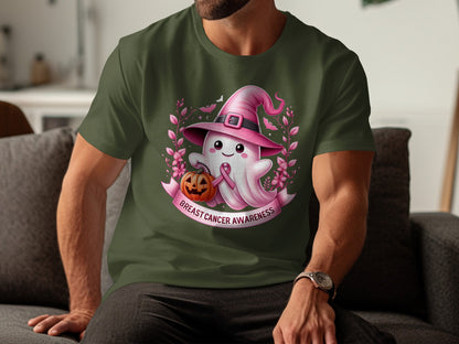 Breast Cancer Awareness Halloween Themed T-shirt product