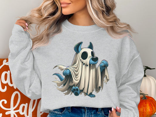 Cute Cartoon Dog Ghost Printed Sweatshirt product