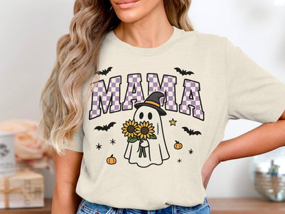 Cute Halloween Ghost Mama Graphic Tee product type