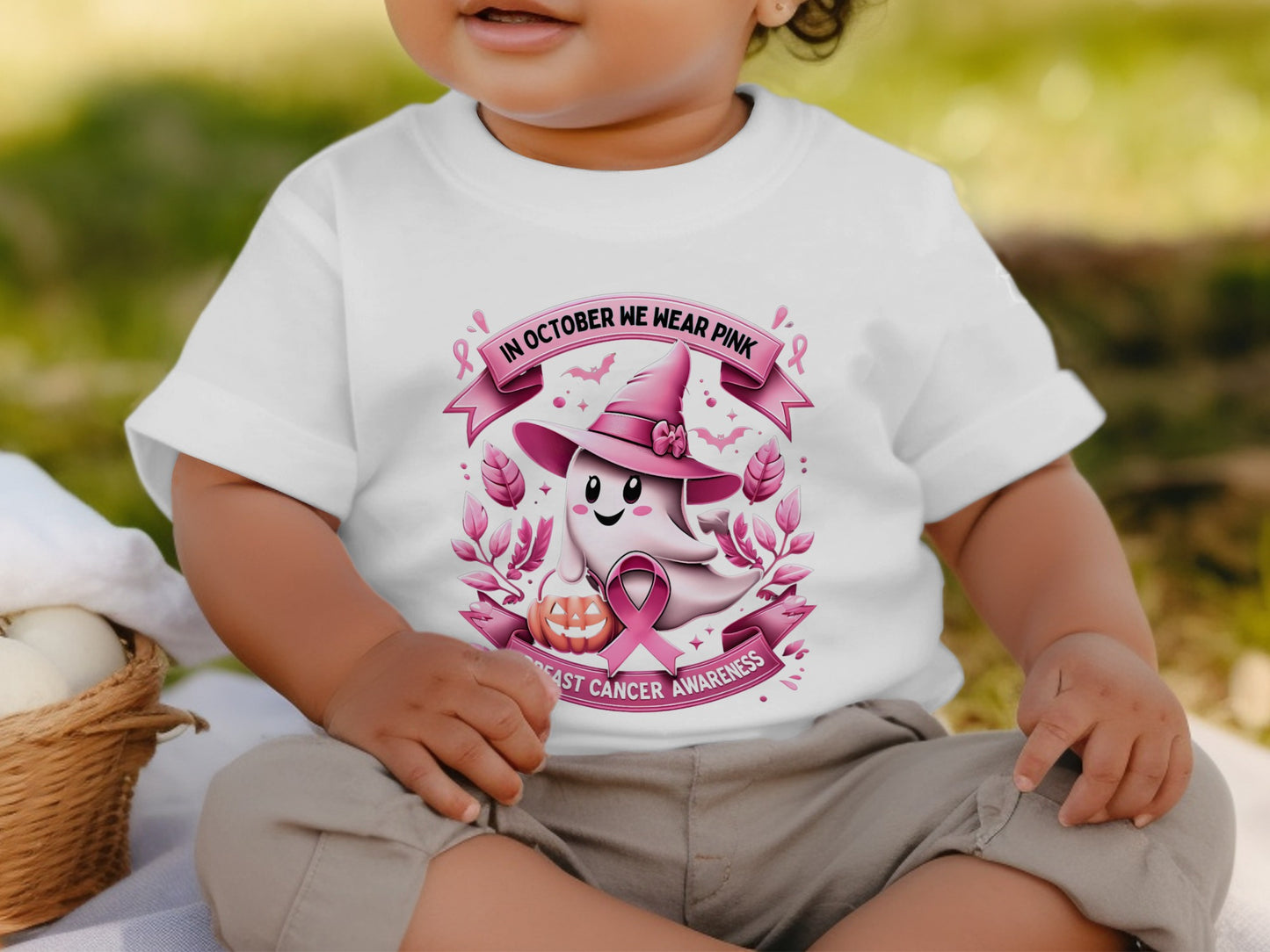 Breast Cancer Awareness Ghost Design Baby Product