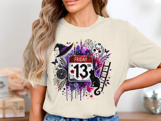 Friday the 13th Digital Art Design T-shirt product
