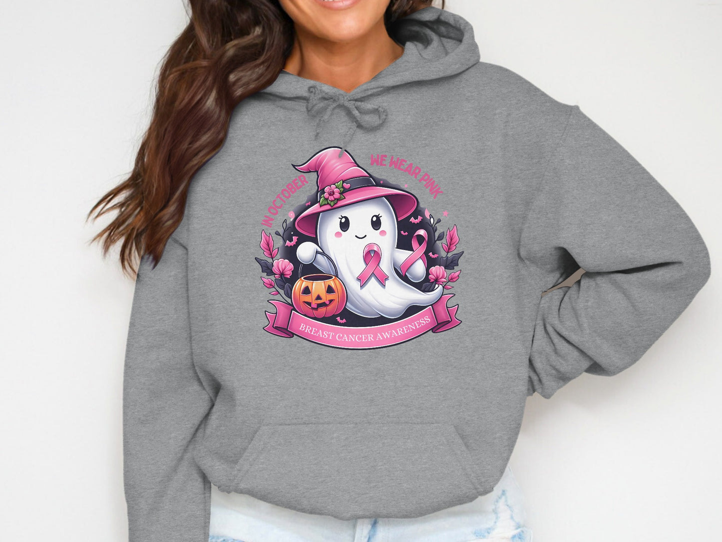 Breast Cancer Awareness Halloween Hoodie product