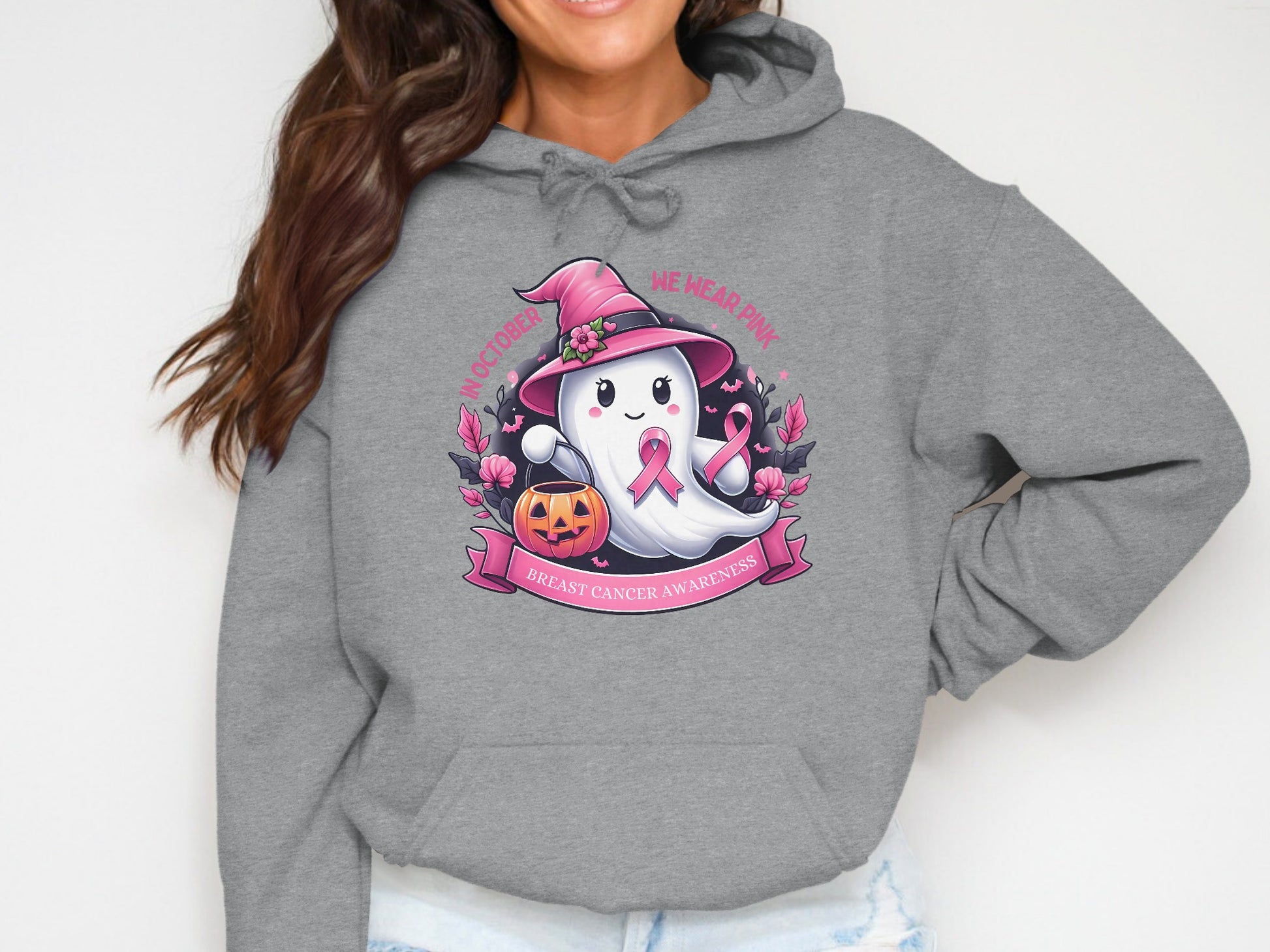 Breast Cancer Awareness Halloween Hoodie product