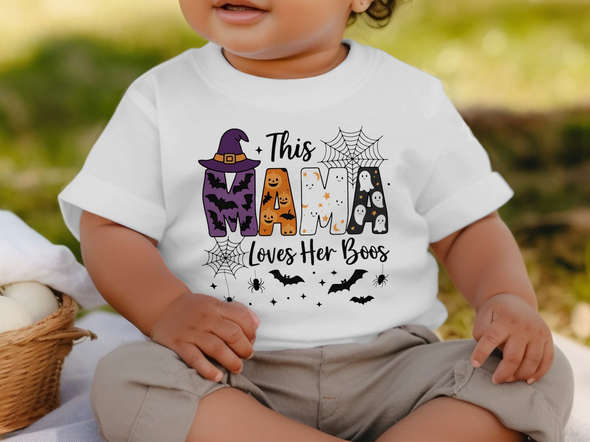 This Mama Loves Her Boos Halloween Baby Bodysuit Product