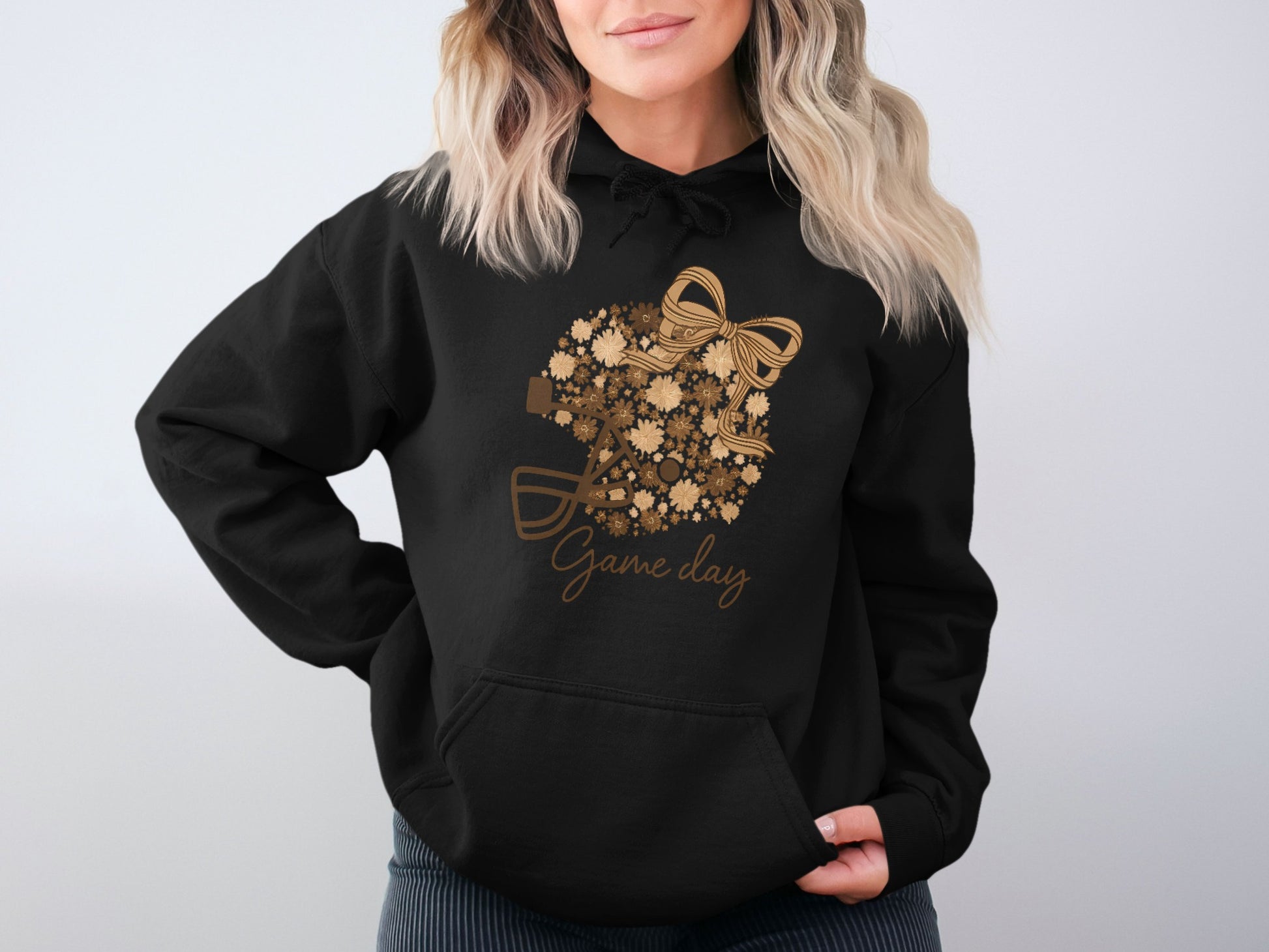 Game Day Floral Football Graphic Hoodie product