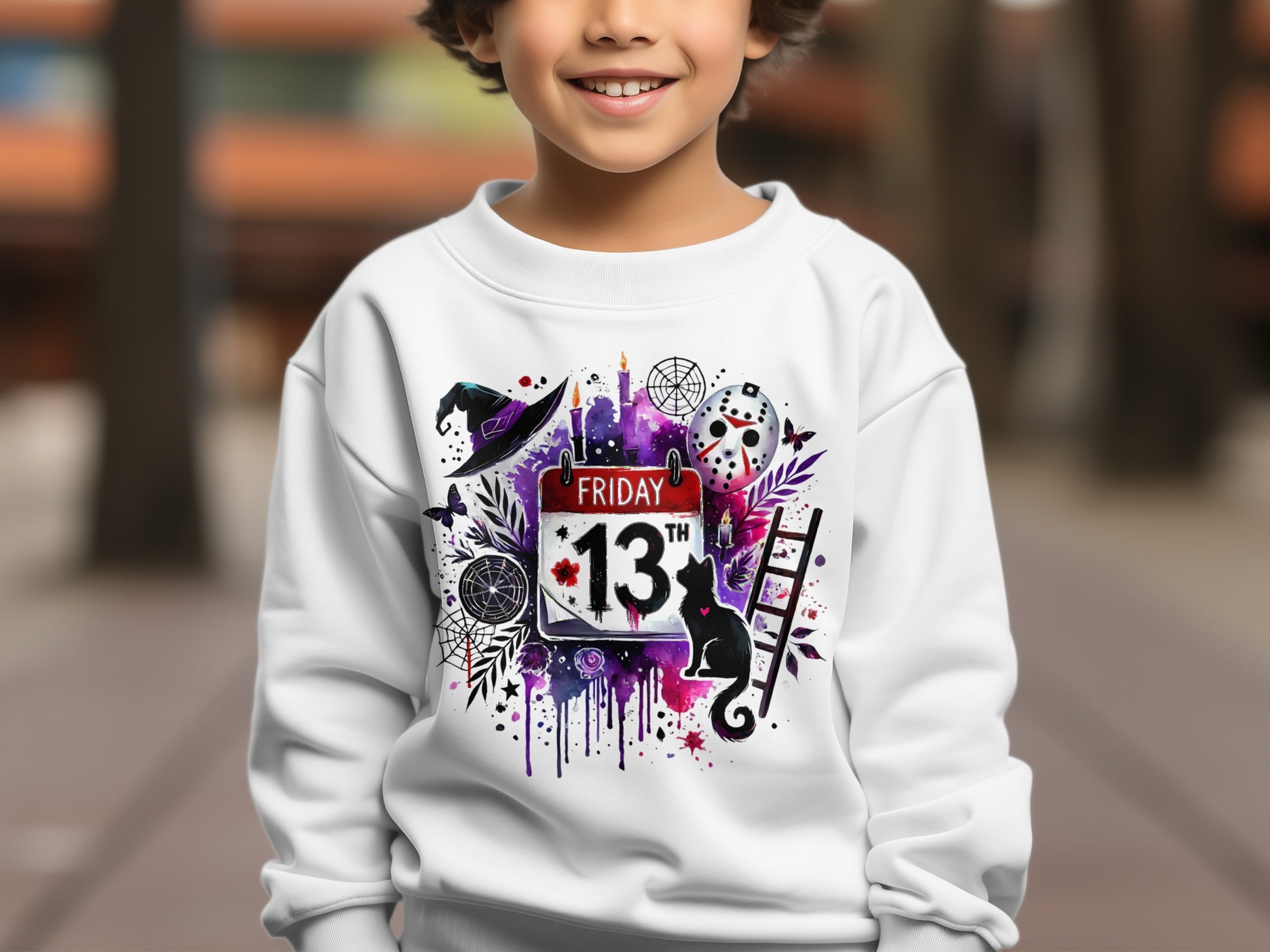 Friday The 13th Themed Colorful Kids Sweatshirt Product