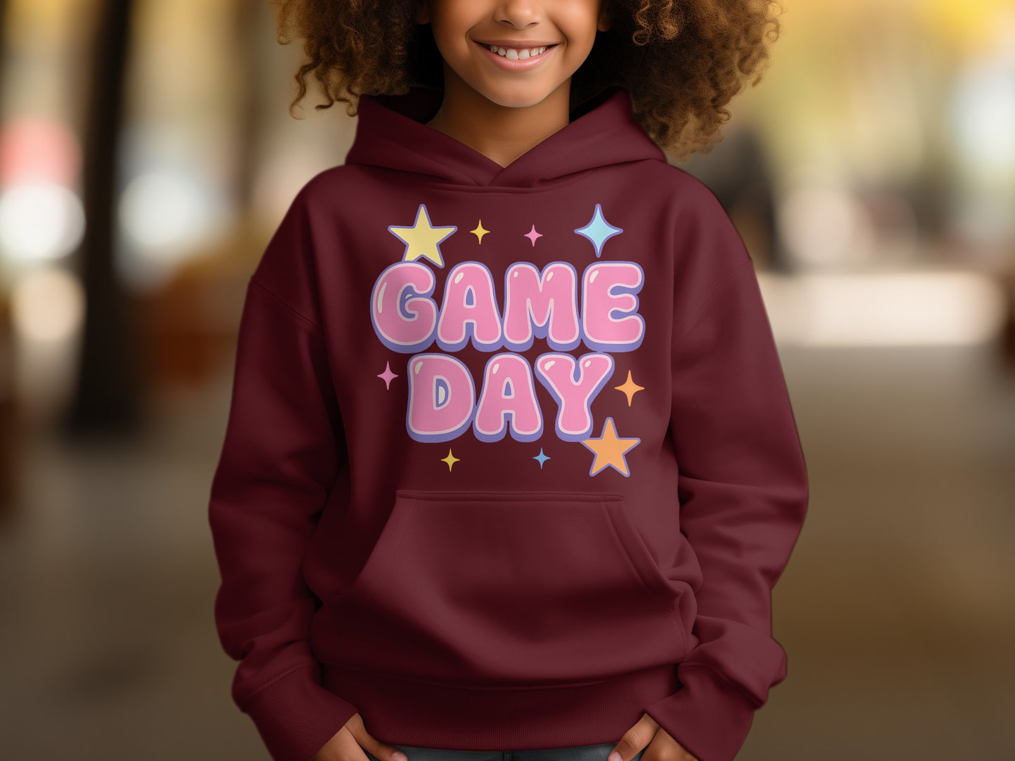 Game Day Stars and Text Design Hoodie product
