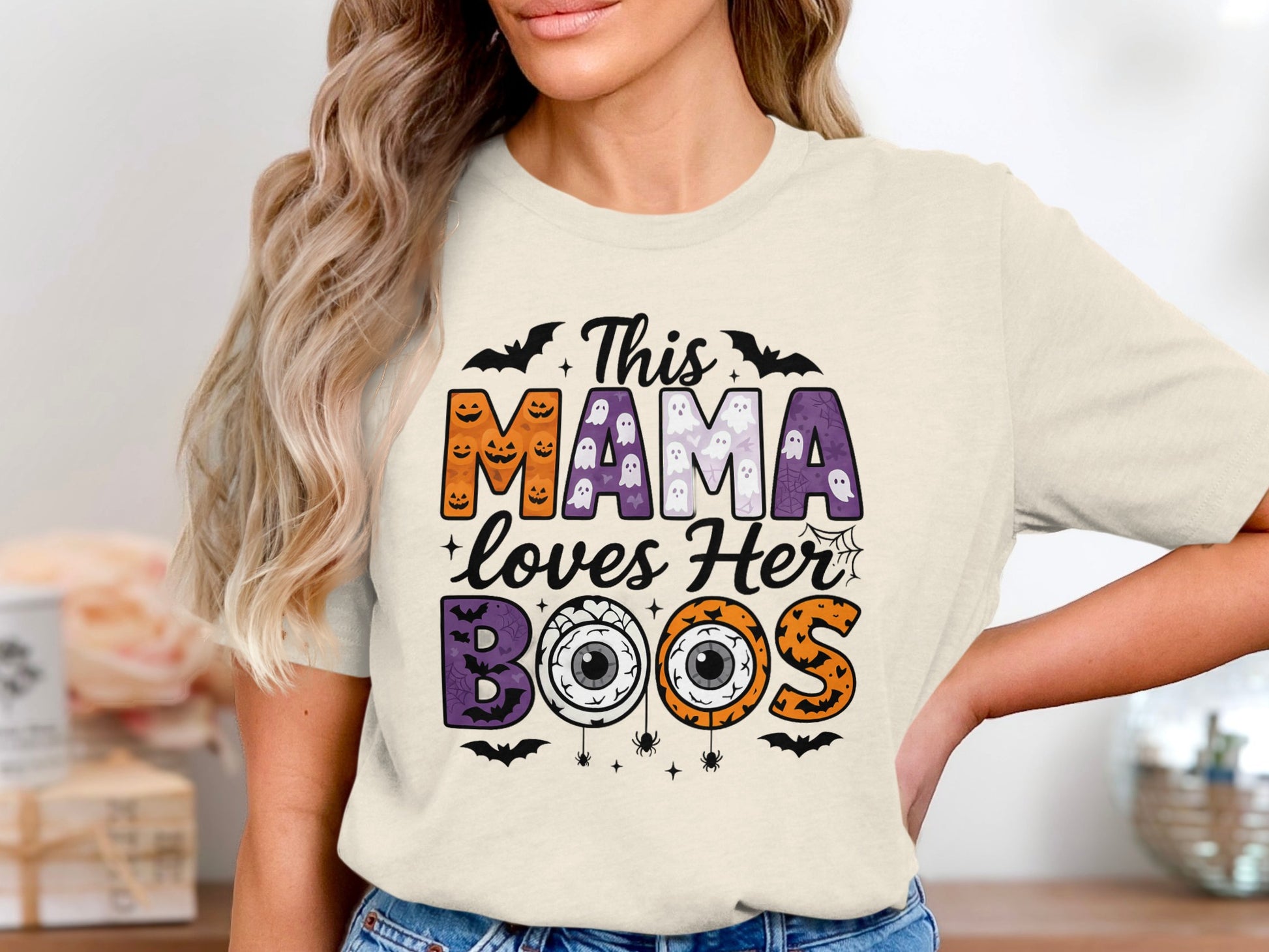 This Mama Loves Her Boos Halloween T-shirt product