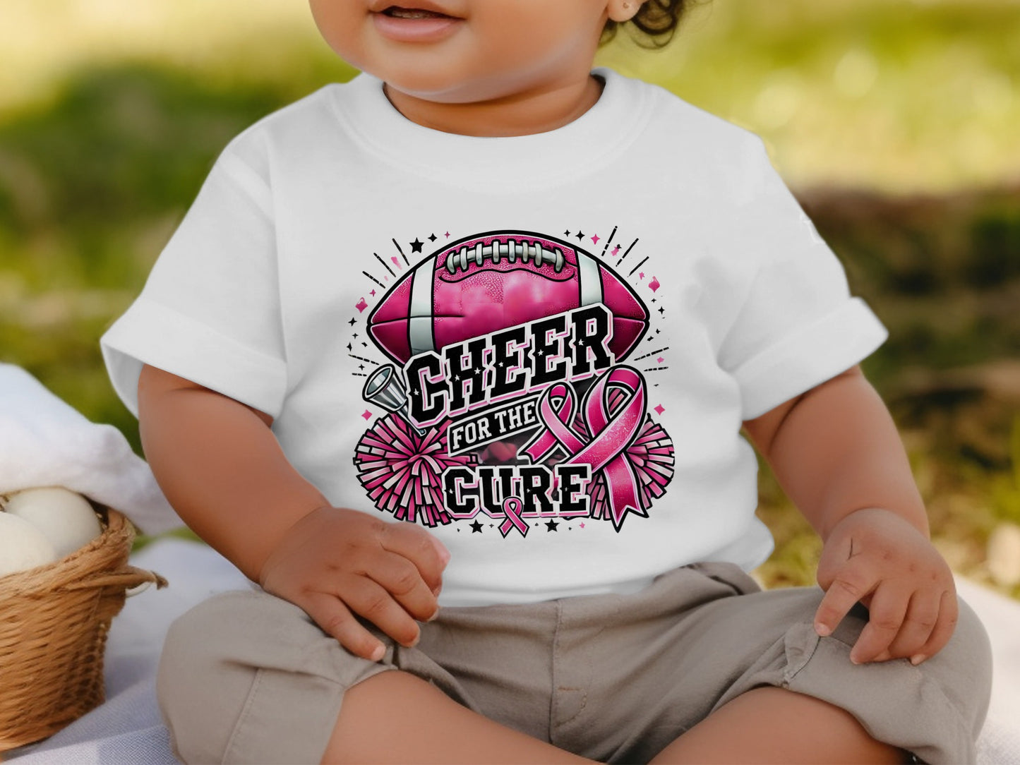 Cheer for the Cure Football Baby Shirt product type