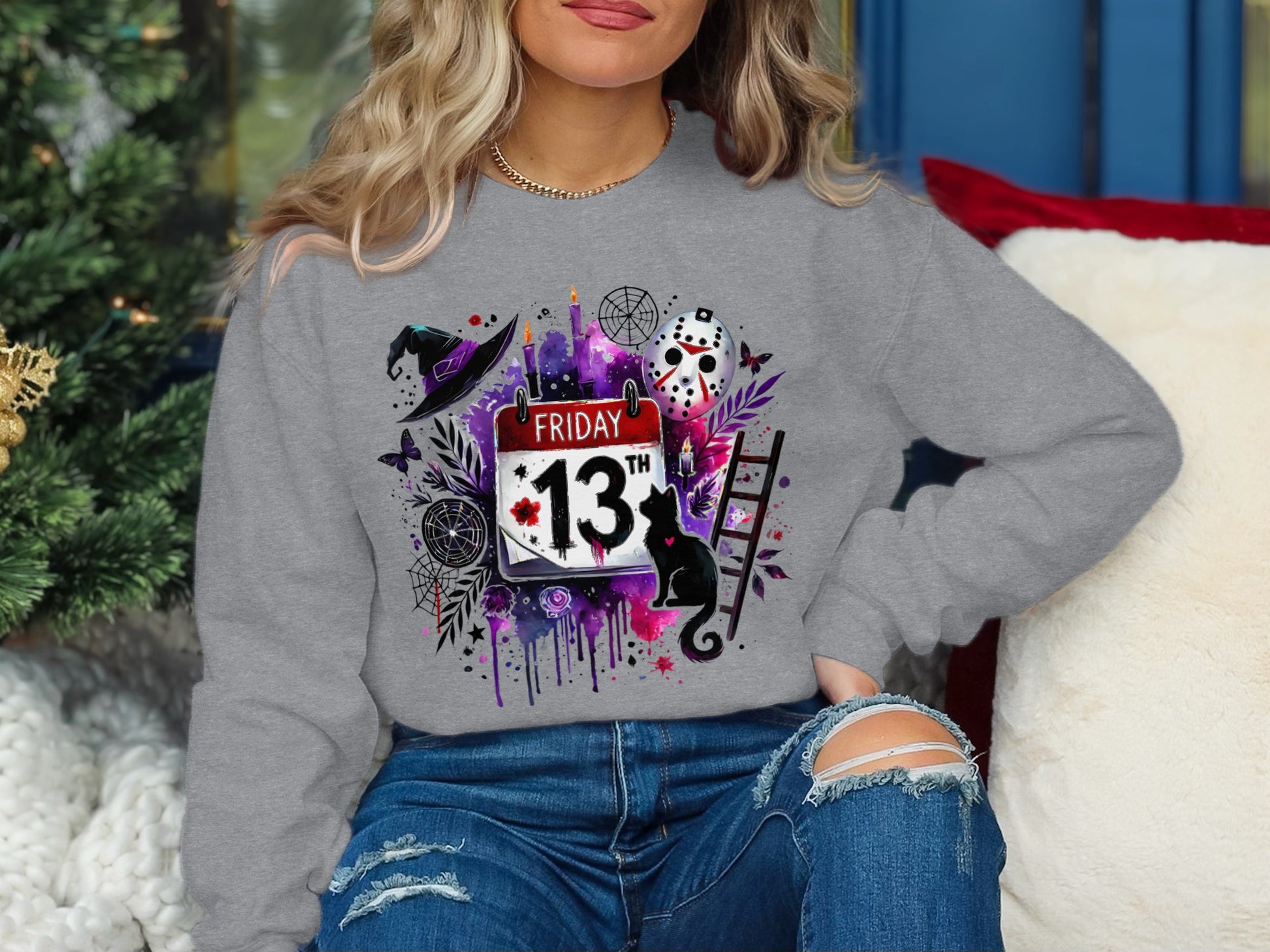 Friday The 13th Halloween Themed Sweatshirt Product