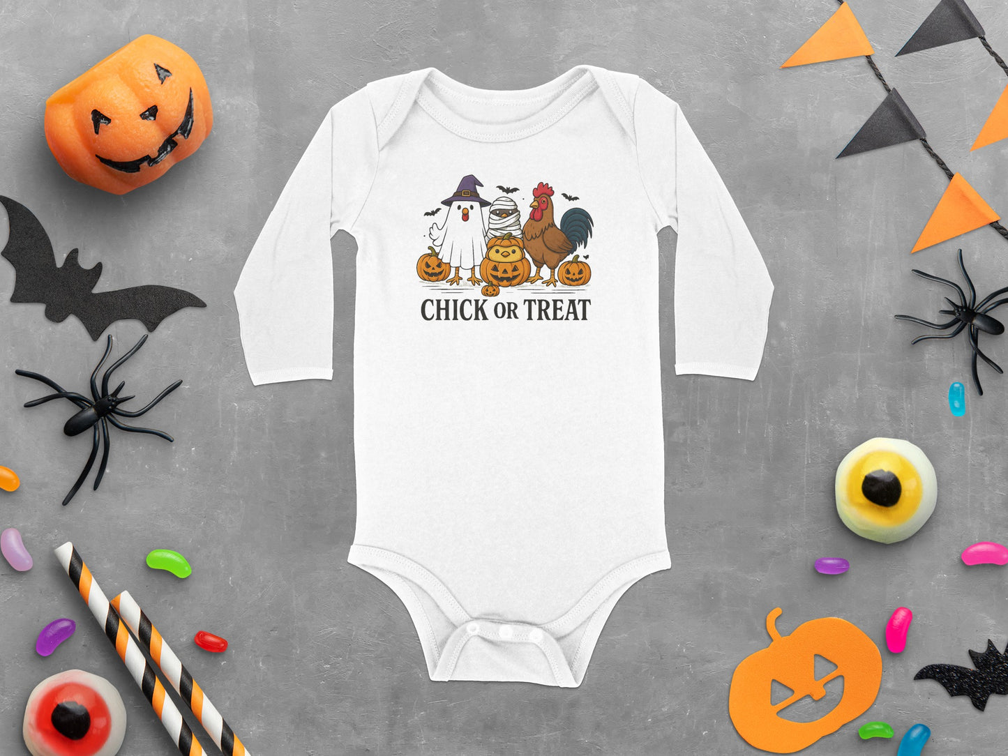 Halloween Chick or Treat Baby Onesie product type