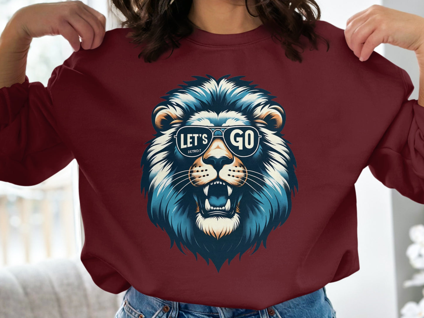 Fierce Lion Let's Go Graphic Crewneck Sweatshirt product