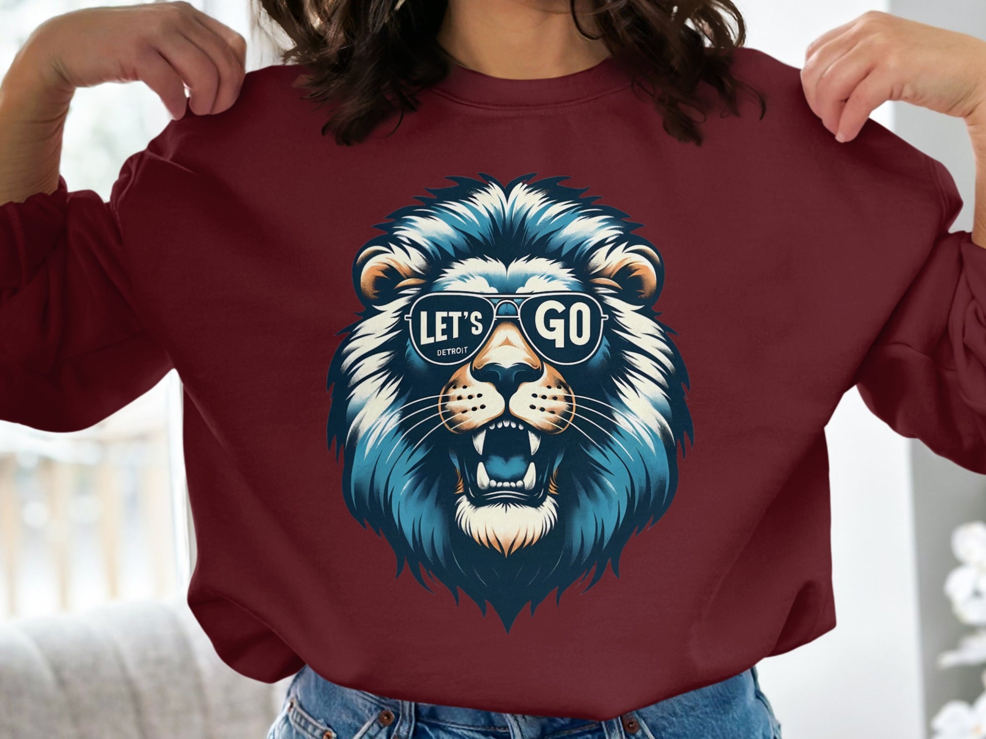 Fierce Lion Let's Go Graphic Crewneck Sweatshirt product