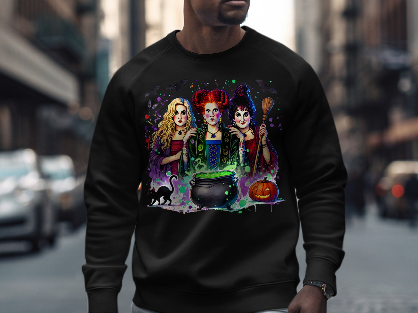 Spooky Halloween Witches Sweatshirt Halloween product