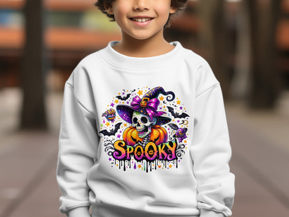 Spooky Skull Witch Halloween Themed Sweater product