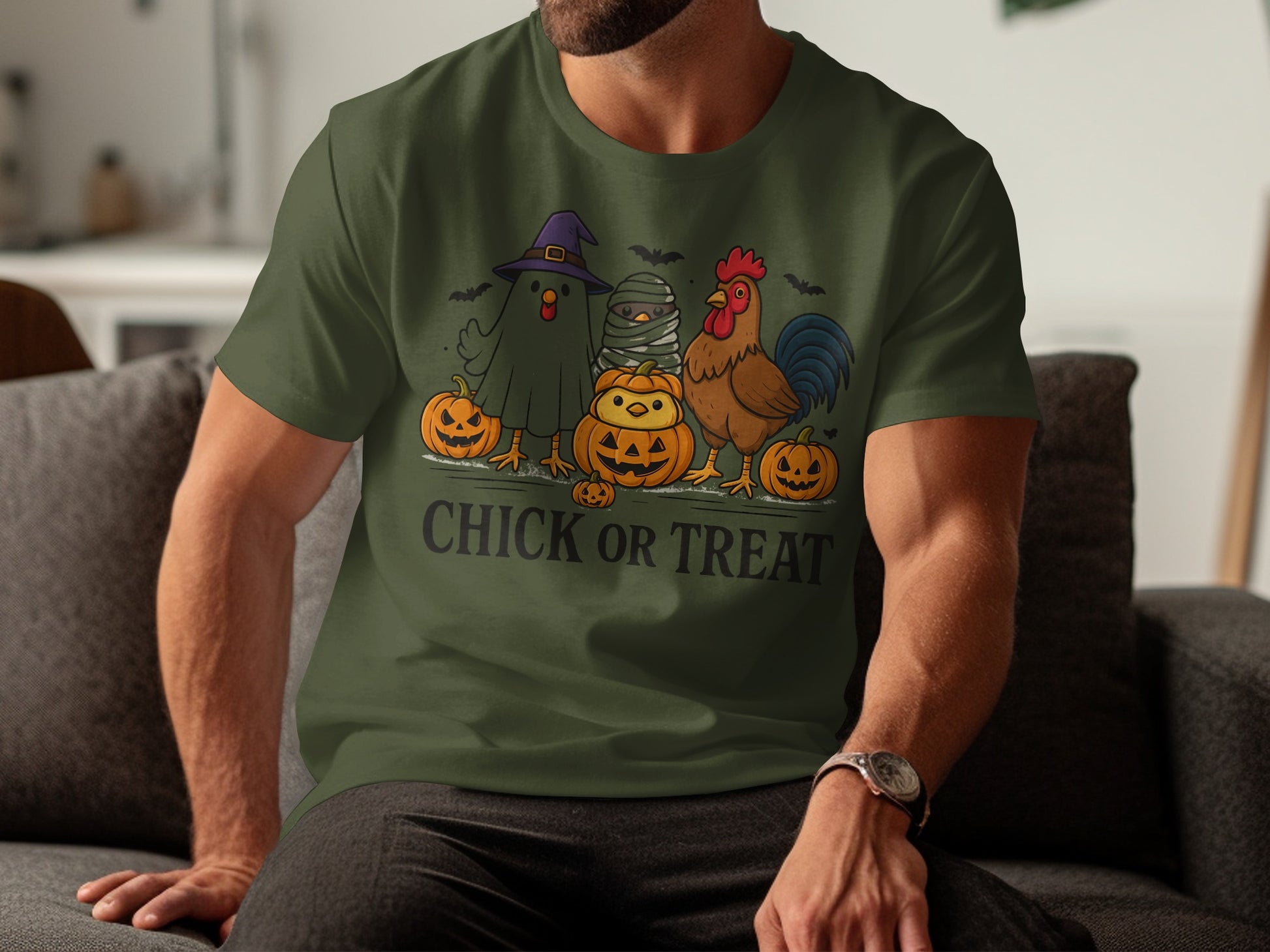 Chick or Treat Halloween Themed T-shirt product type