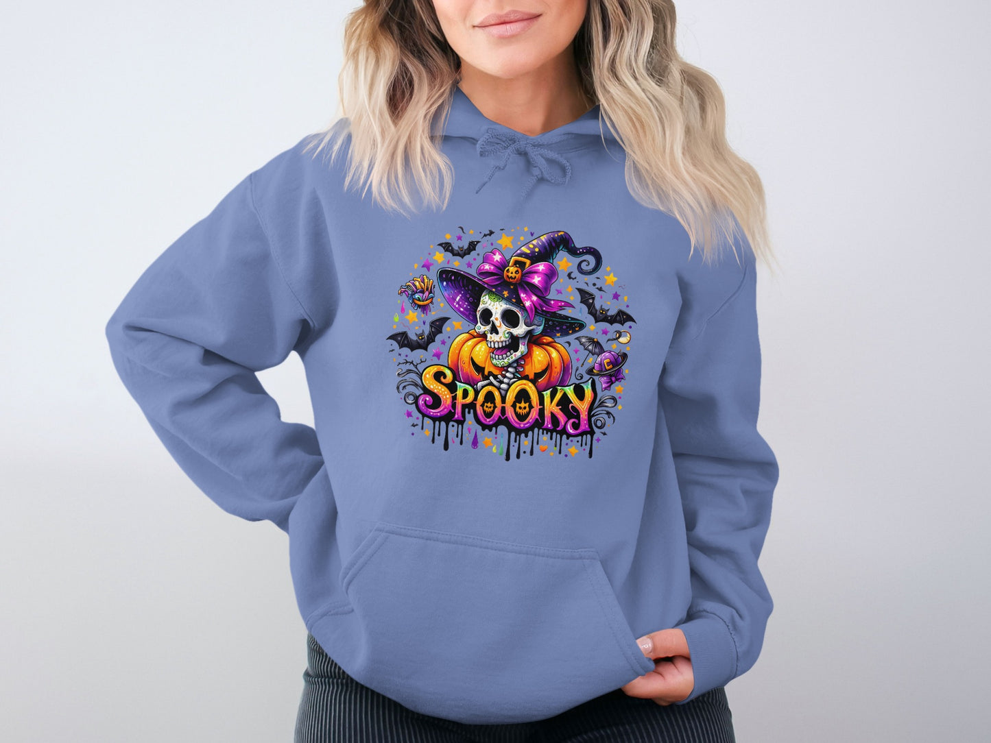 Spooky Skull Witch Halloween Hoodie product type