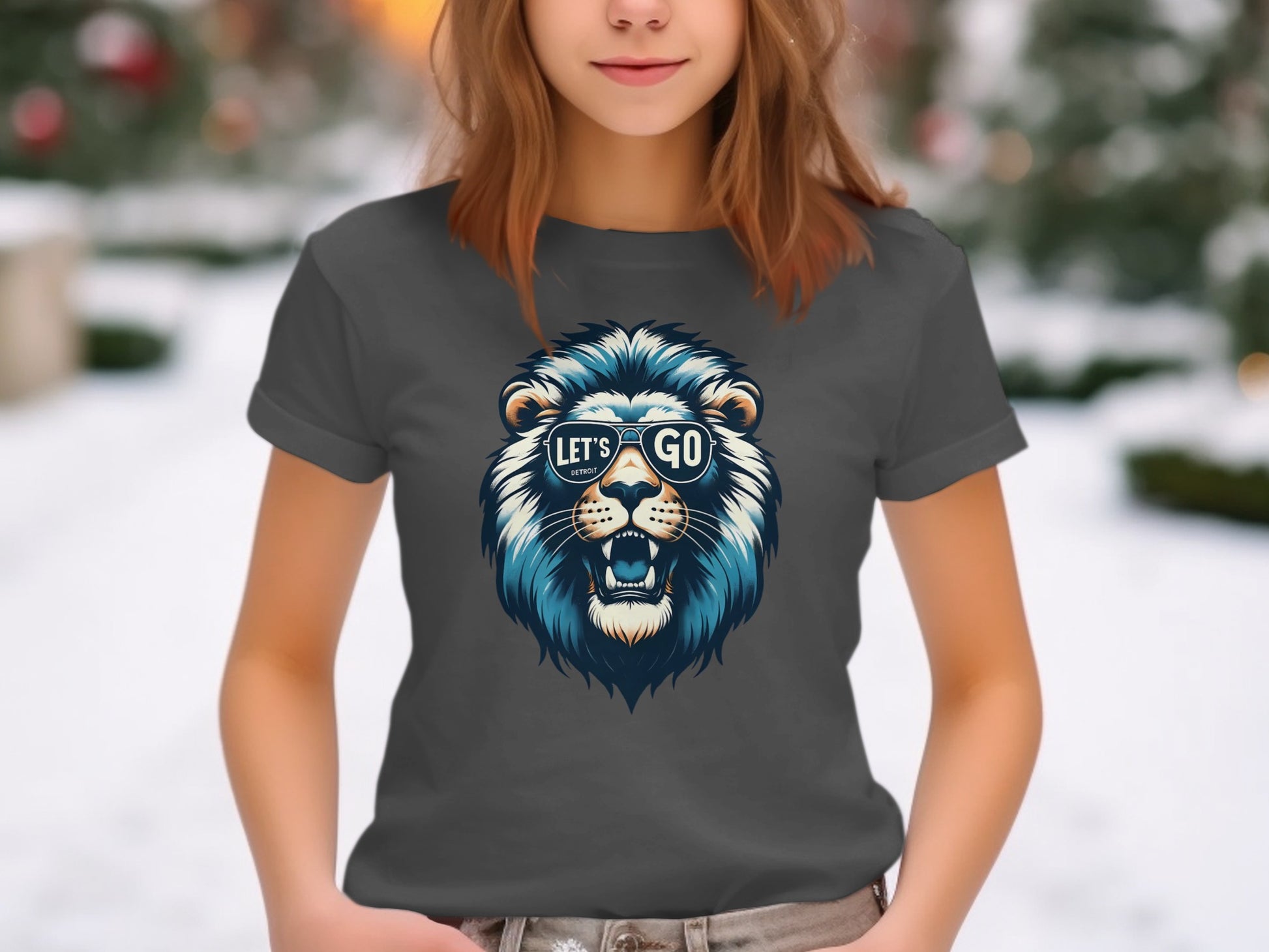 Let's Go Lion Graphic Printed T-Shirt product type