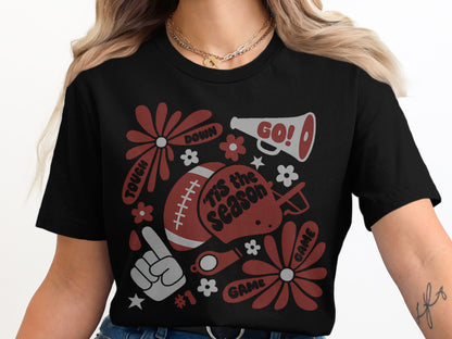 Festive Football Game Day Graphic Tee product