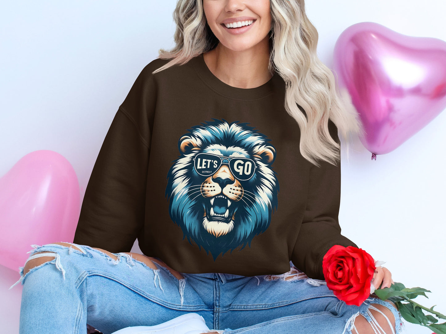 Let's Go Lion Graphic Sweatshirt product