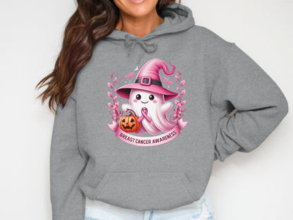 Breast Cancer Awareness Witch Ghost Hooded Product