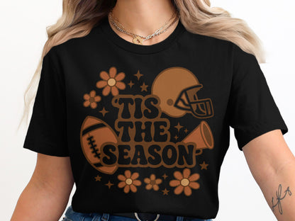 Tis The Season Helmet and Football Graphic Shirt product