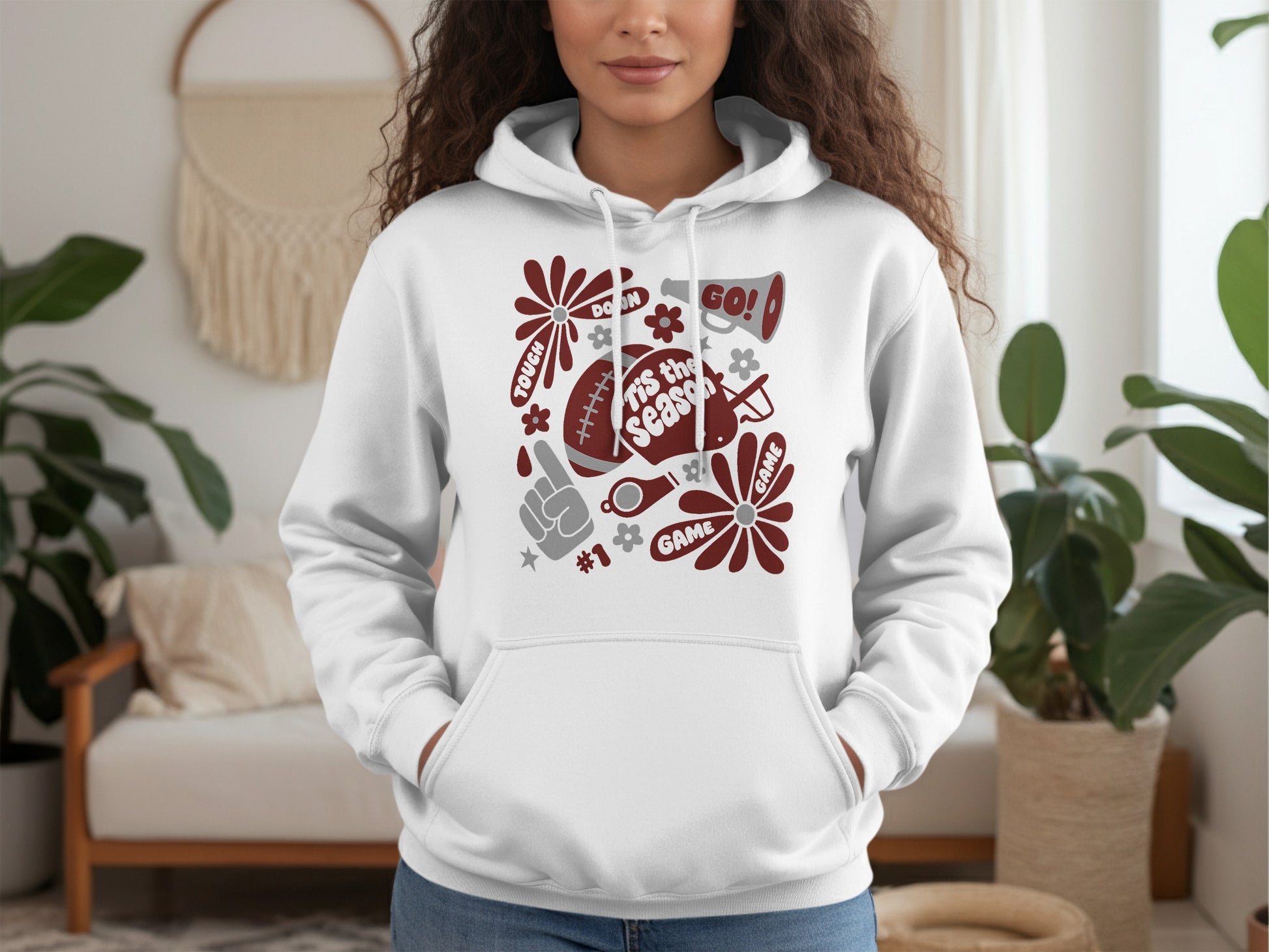 Game Day Football Themed Graphic Hoodie product