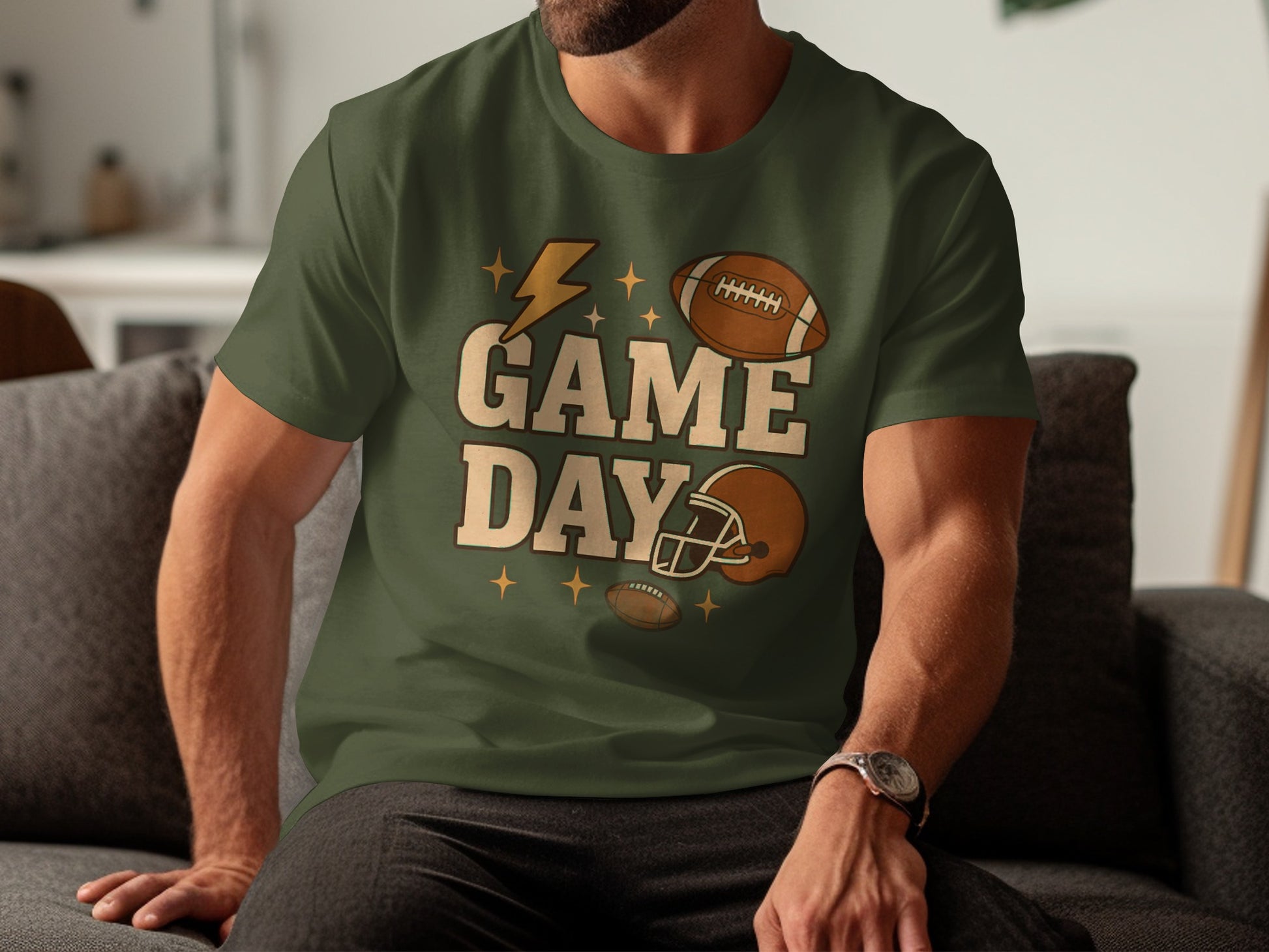 Game Day Football Themed Graphic T-Shirt product