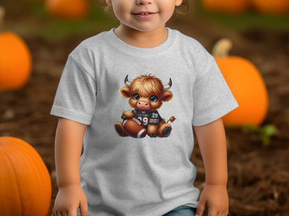 Adorable Baby Cow Football Graphic Kids T-Shirt product