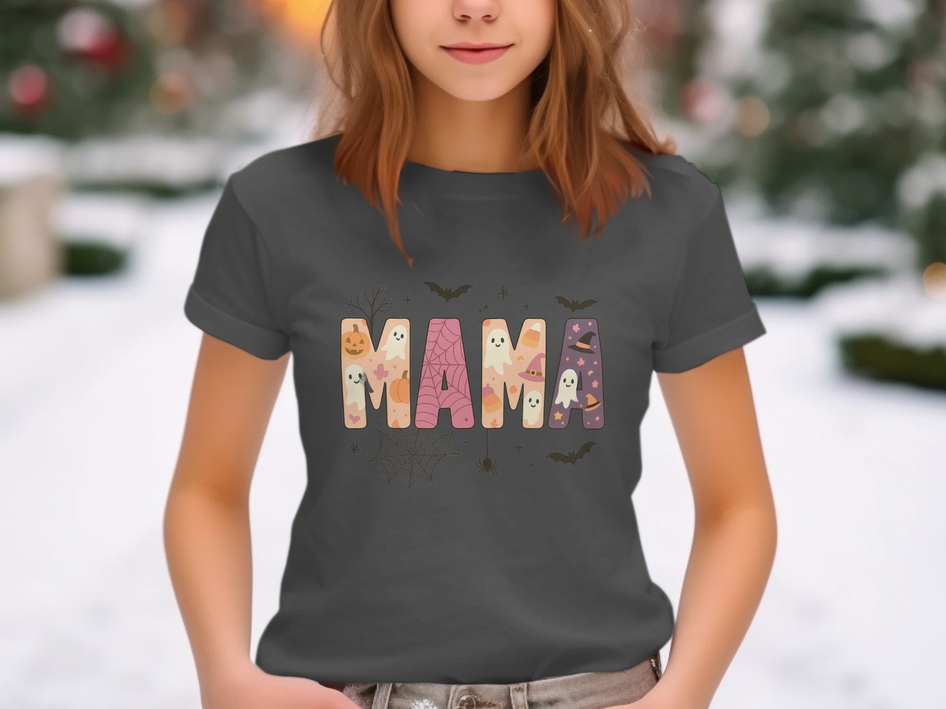 MAMA Design with Ghosts Halloween Shirt product type
