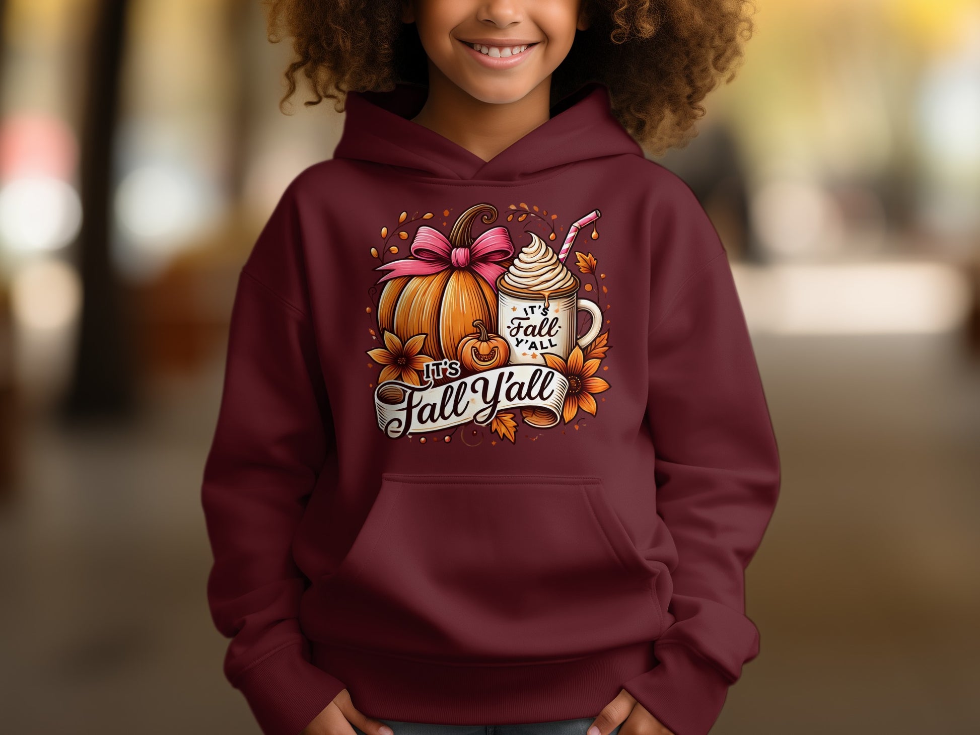 It's Fall Y'all Pumpkin and Latte Design product type