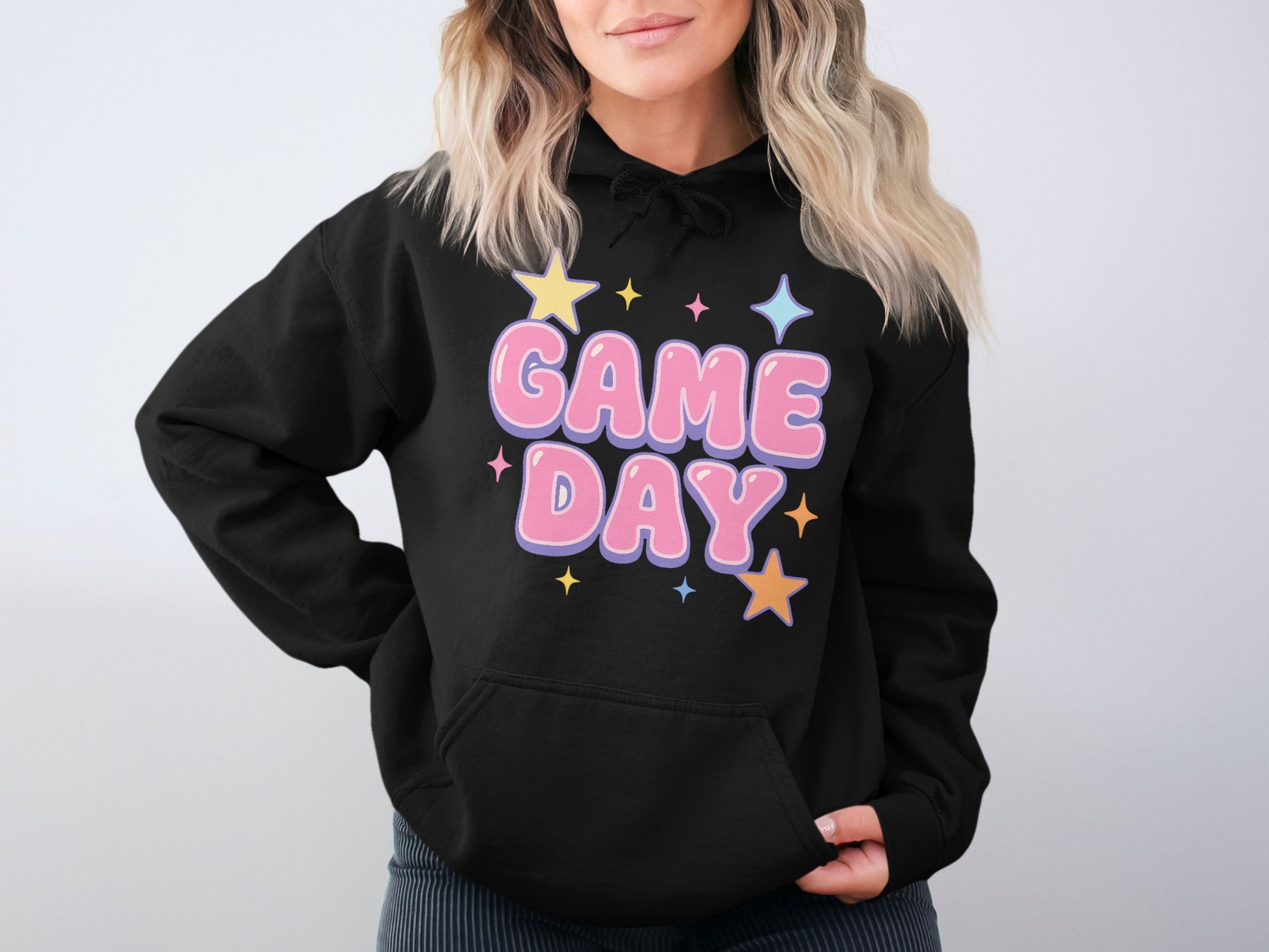 Game Day Hoodie with Fun Stars Design product type