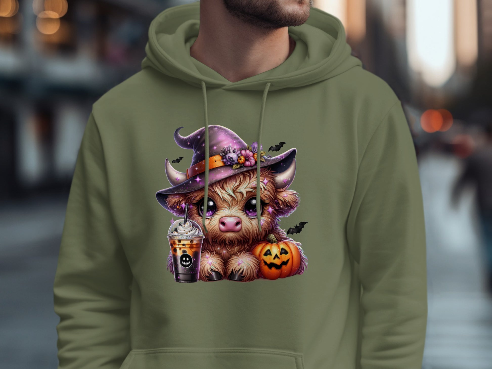 Cute Halloween Highland Cow Costume Hoodie product