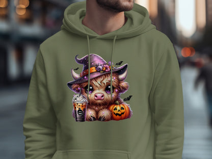 Cute Halloween Highland Cow Costume Hoodie product