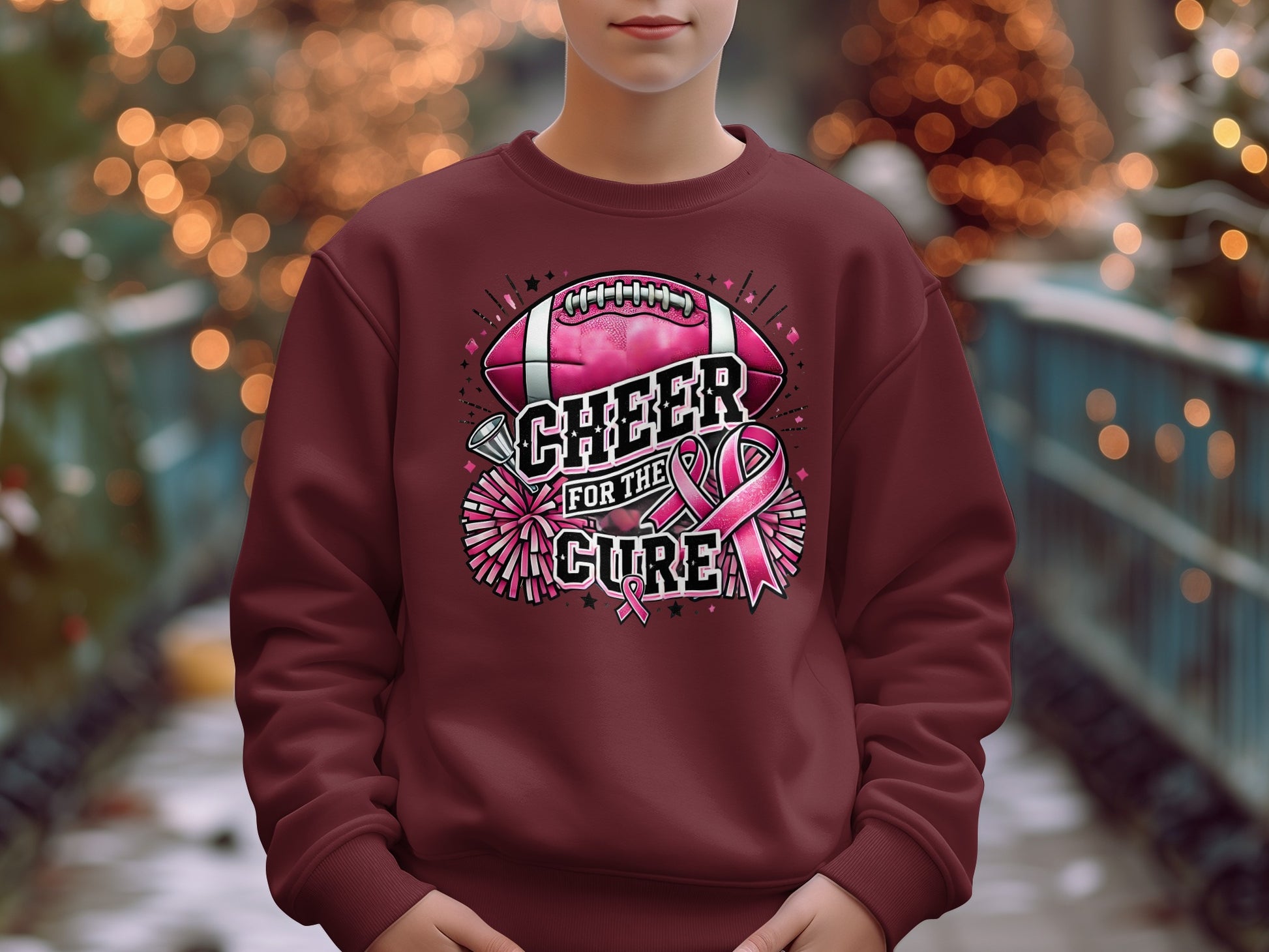 Cheer for the Cure Football Pink Ribbon product