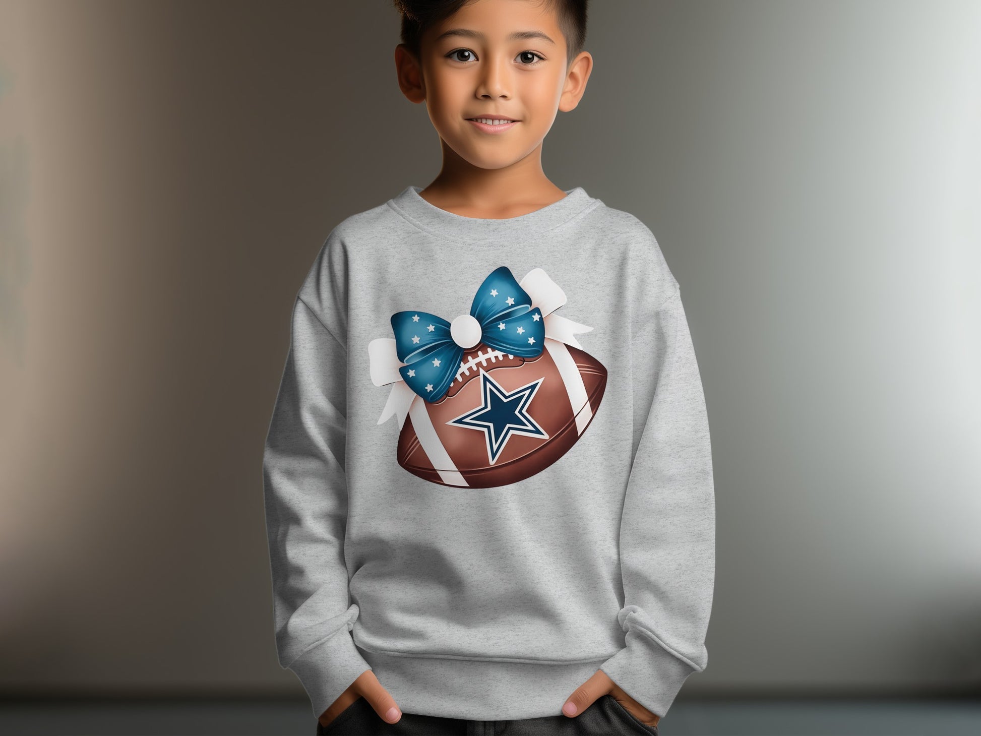 Football Star Bow Design Sweatshirt Product Type