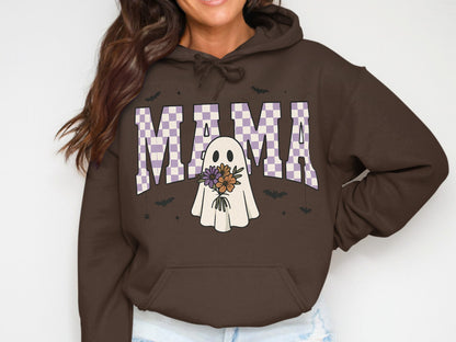 Cute Ghost MAMA Graphic Hoodie Sweatshirt Halloween product