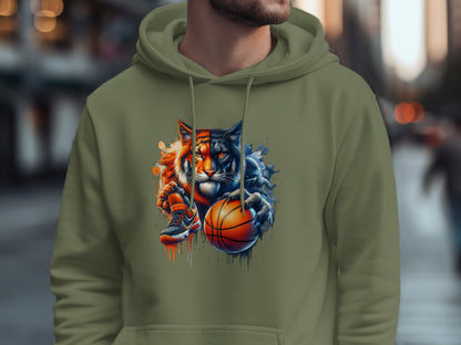 Fierce Cat Basketball Duo Design Hoodie product