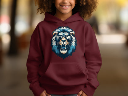 Fierce Lion Design Let's Go Graphic Hoodie product