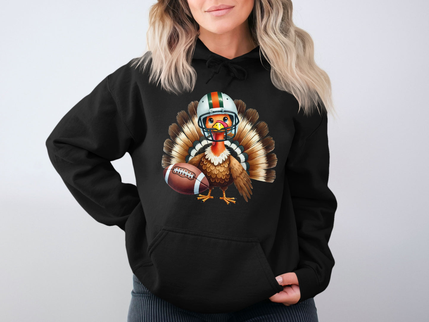 Thanksgiving Football Turkey Hoodie product