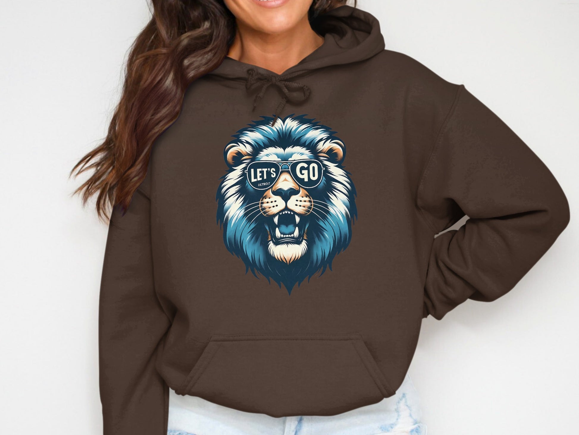 Let's Go Lion Graphic Hoodie sweatshirt product