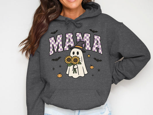 Cute Halloween Mama Ghost Graphic Hoodie product