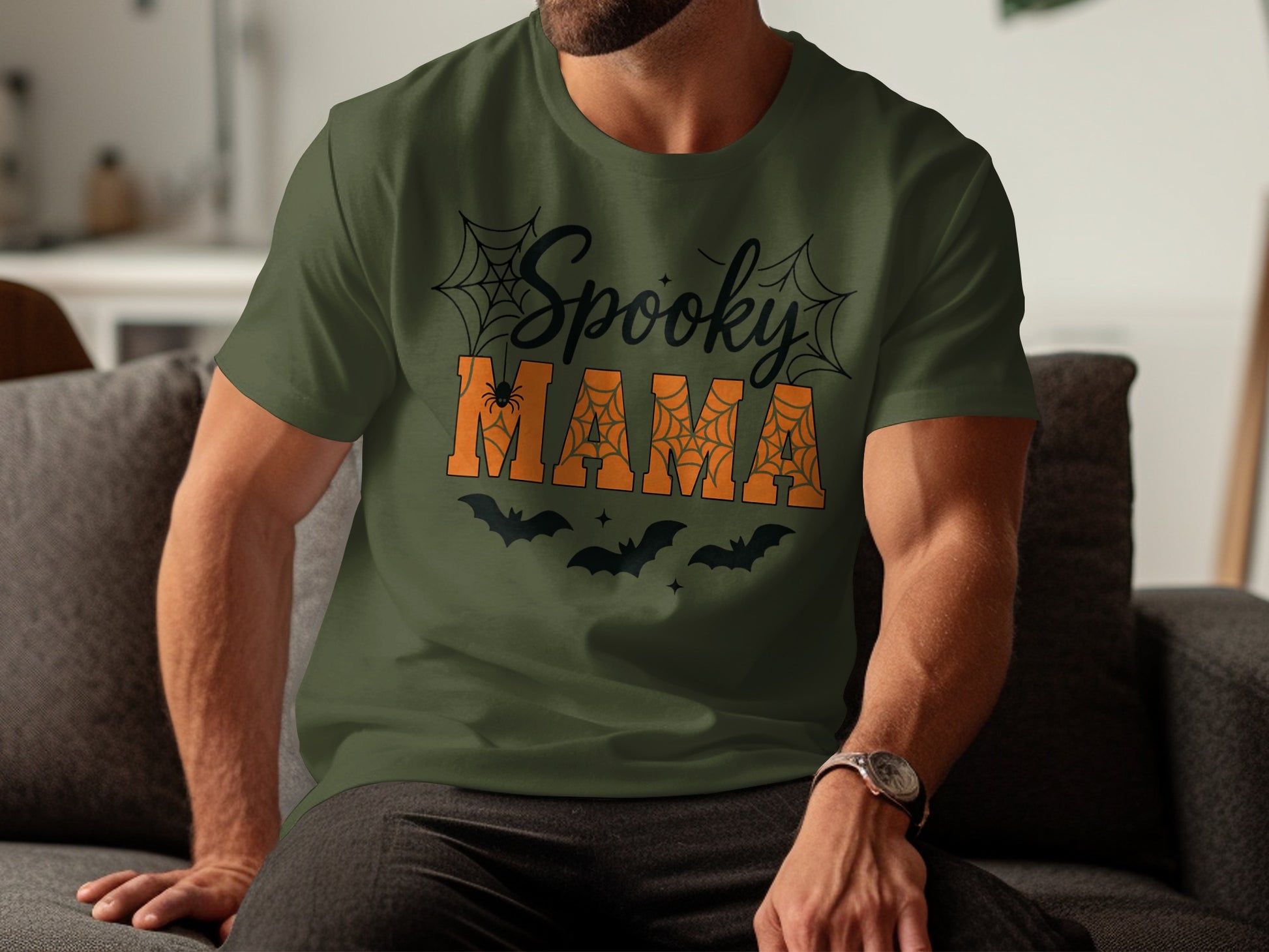 Spooky Mama Graphic Halloween T-Shirt product type