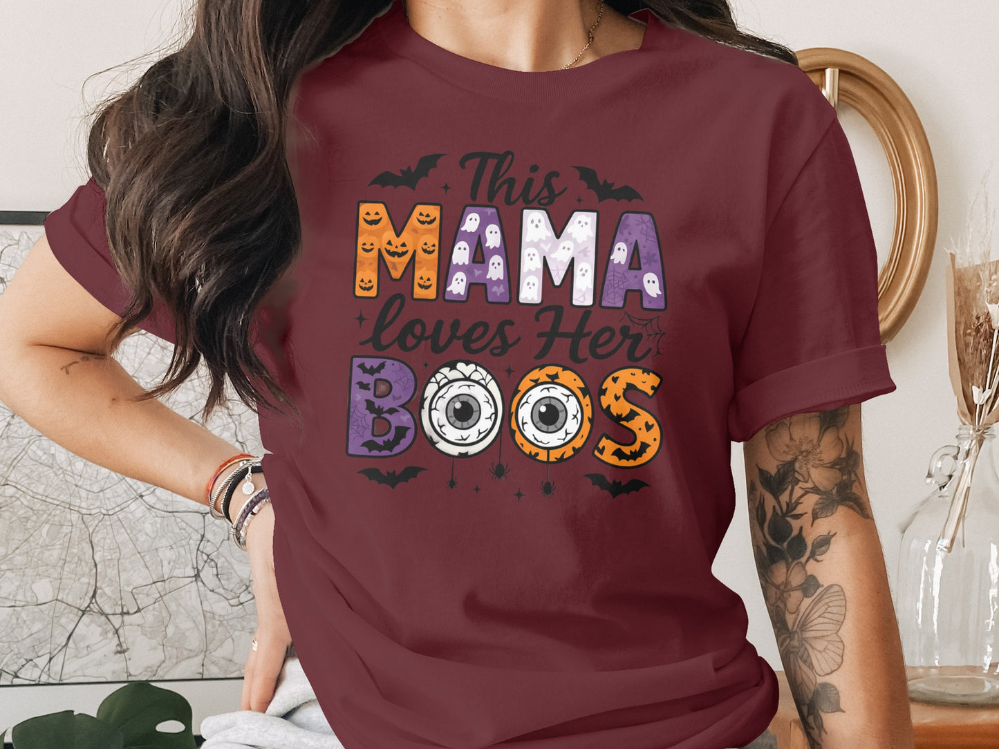 This Mama Loves Her Boos Halloween T-shirt product type