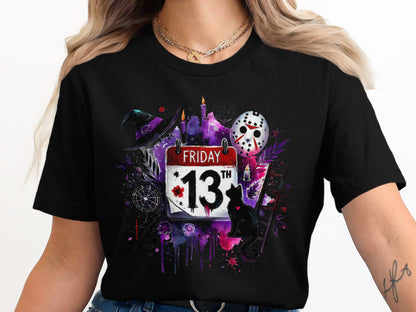 Spooky Friday the 13th Halloween Cat Art product type