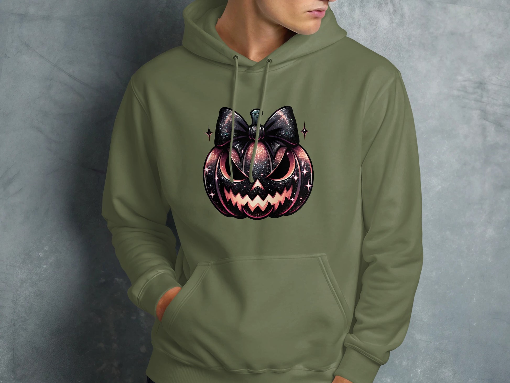 Halloween Pumpkin Bow Graphic Unisex Hoodie product
