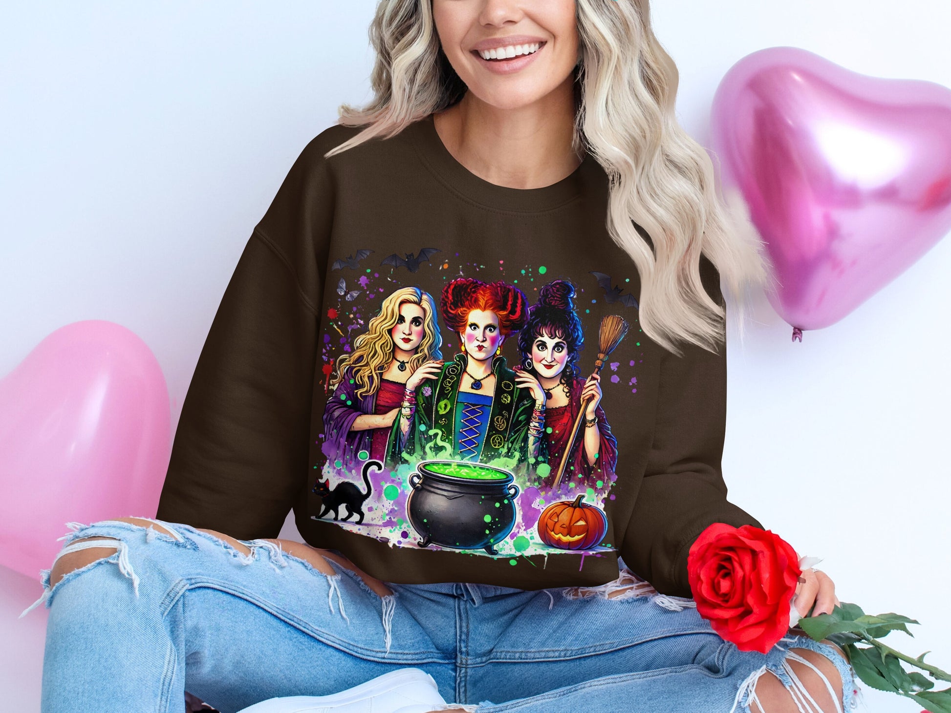 Enchanting Halloween Witches Sweatshirt perfect product type