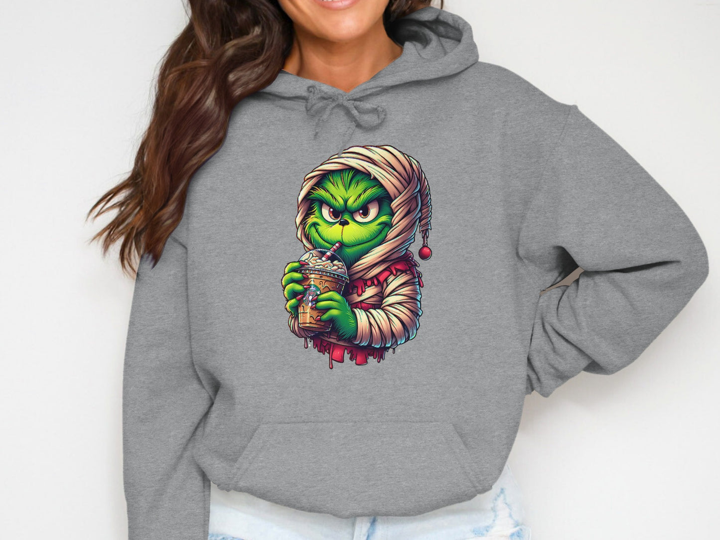 Cozy Hoodie Featuring Festive Character Design product type