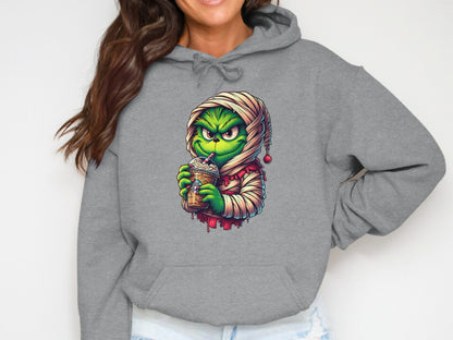 Cozy Hoodie Featuring Festive Character Design product type