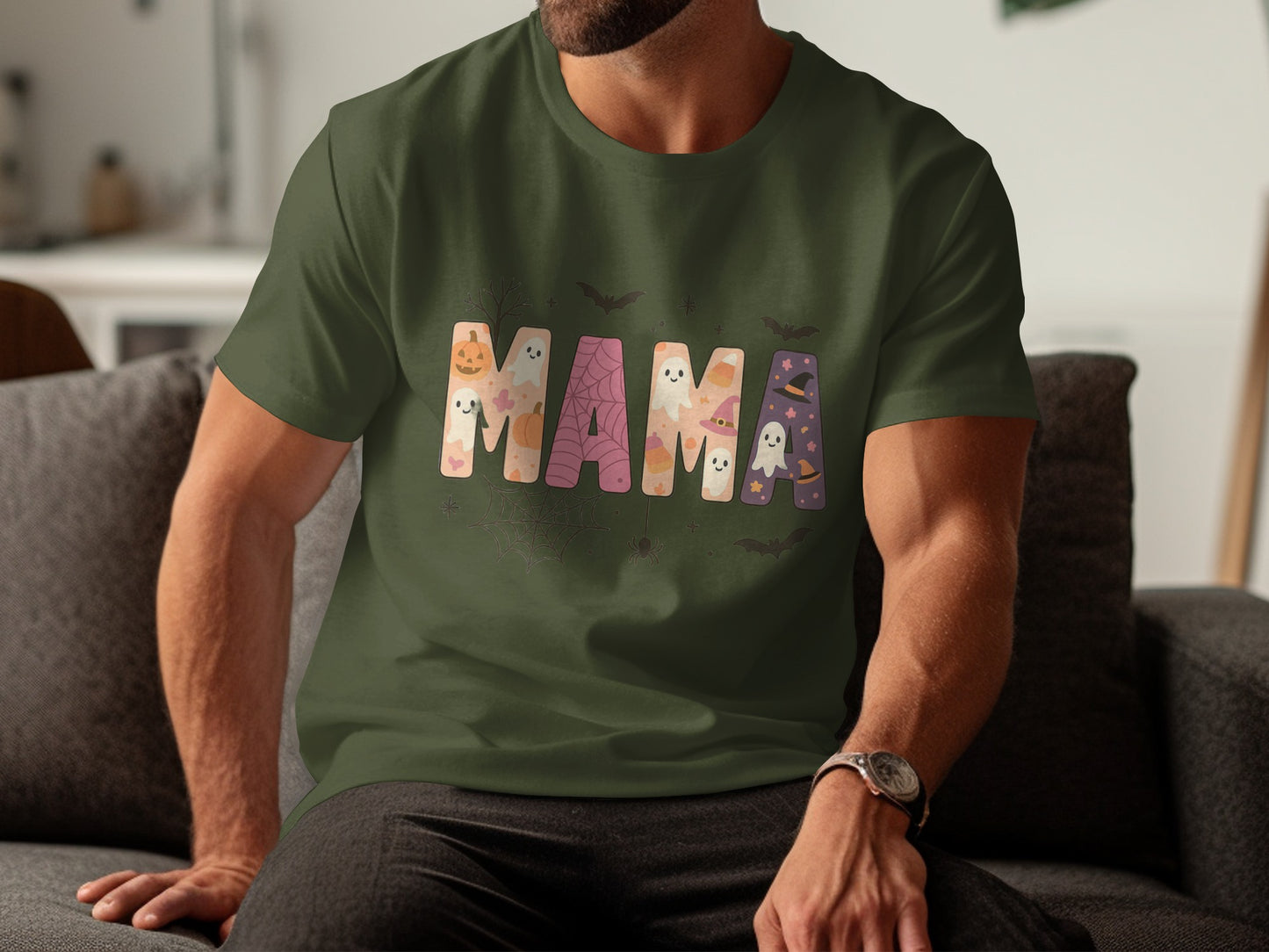 Mama Halloween Theme Graphic T-shirt product type